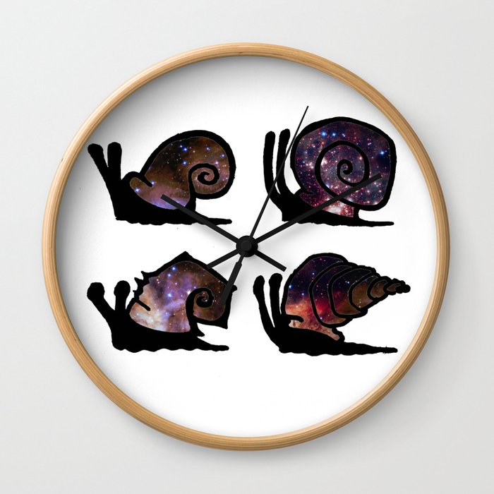 Space Snails Wall Clock