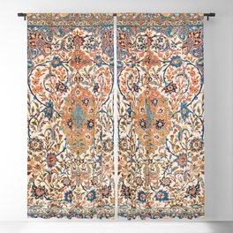 Isfahan Antique Central Persian Carpet Print Blackout Curtain