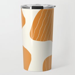 Mid century modern simple color stones with stripes 2 Travel Mug