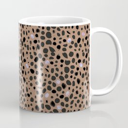 Leopard print pattern brown background Coffee Mug