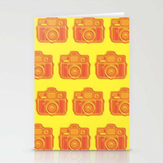 I Still Shoot Film Holga Logo - Yellow & Red Stationery Cards