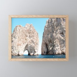 Faraglioni Rocks Capri Italy Framed Mini Art Print