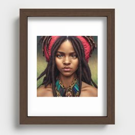 Deadlocs and red hair Recessed Framed Print