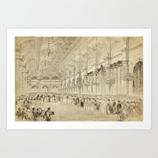 Grand Ball Hotel De Ville Paris Art Print