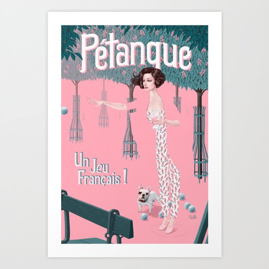 Pétanque Art Print