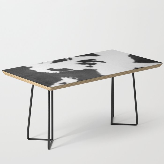 Hygge Cowhide Spots - Print with No Real Texture (farmhouse minimalism) Coffee Table