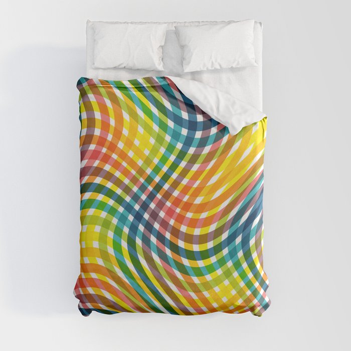 Abstract Colorful Pattern Design. Duvet Cover