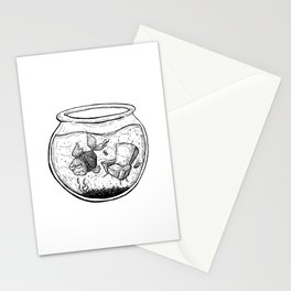 Fatigued Fish Stationery Card