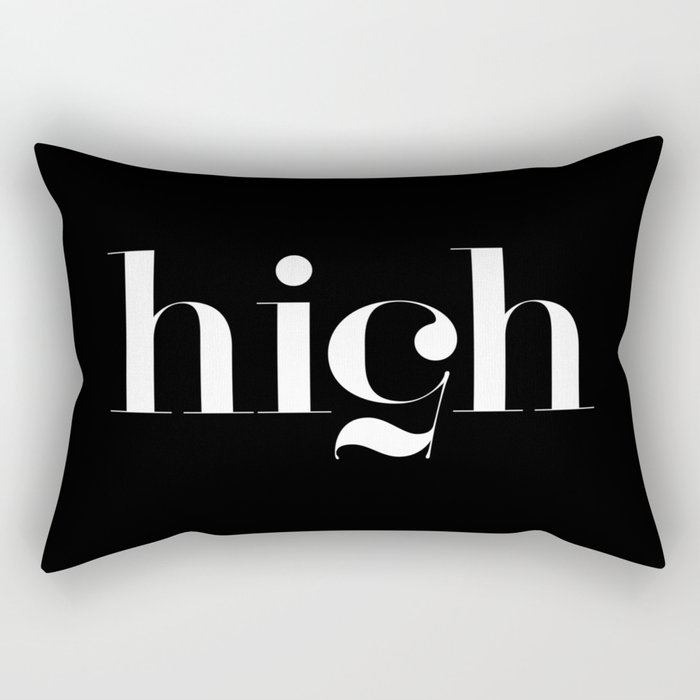 Typography Rectangular Pillow