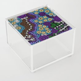 Authentic Aboriginal Art - Untitled Acrylic Box