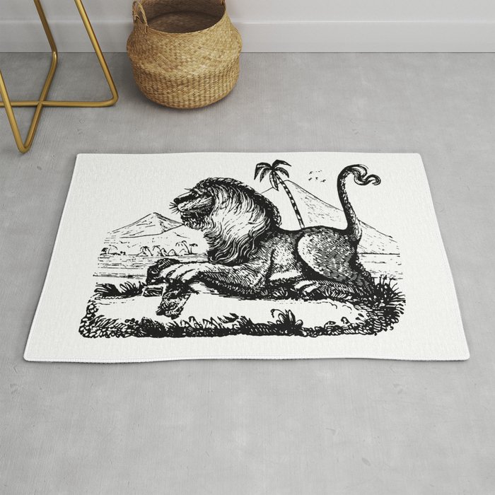 Vintage Lion #2 Rug