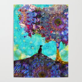 Tree Of Life Artwork - Dog Is Life - Sharon Cummings Poster