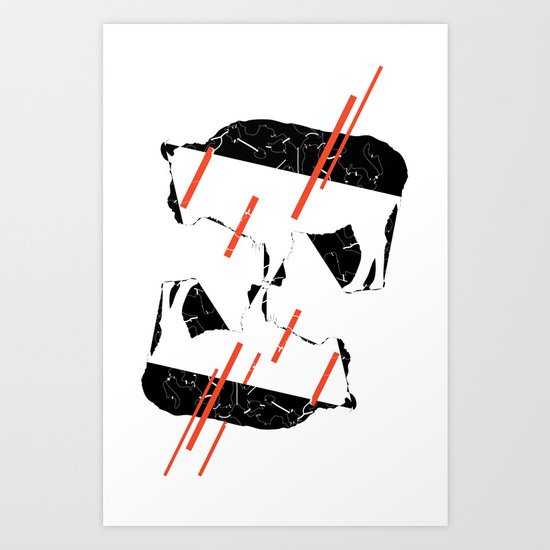Buffalo Tandem Radar Art Print