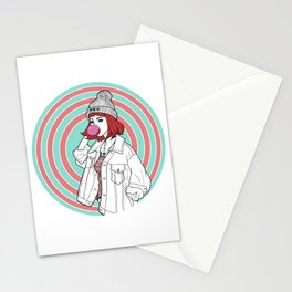 Bubble Gum Girl - Mint Stationery Cards