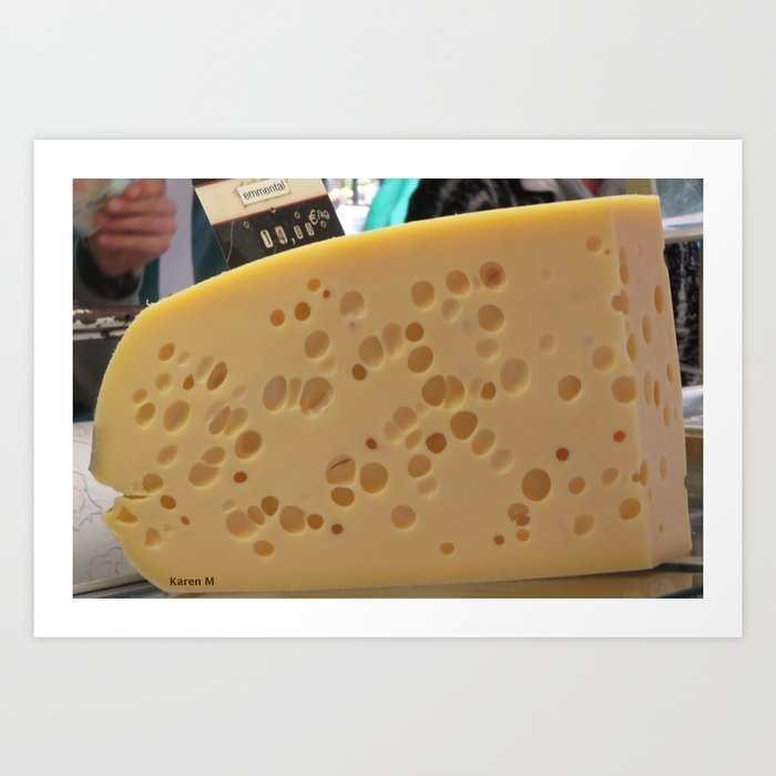 Emmental Cheese Art Print