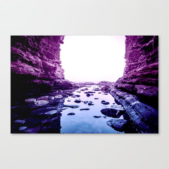 Purple Blue Lagoon Canvas Print