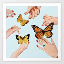 Social Butterflies Art Print