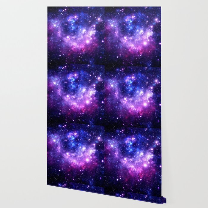 Purple Blue Galaxy Nebula Wallpaper By Vintageby2sweet Society6