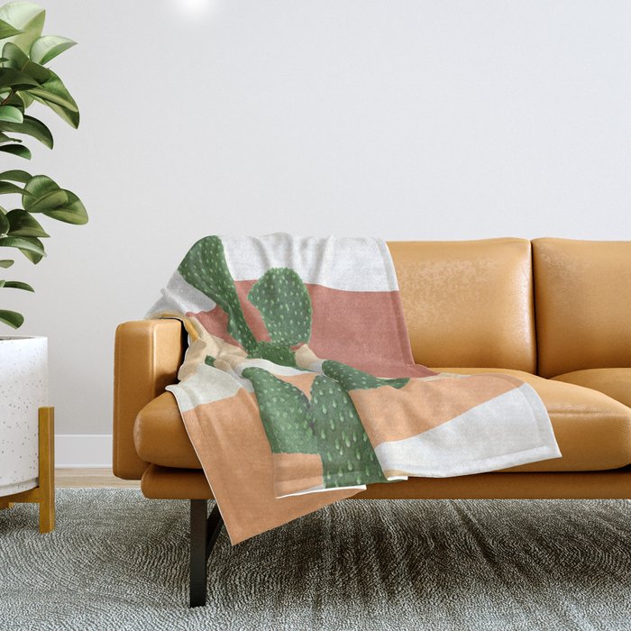 Cactus throw blanket deals