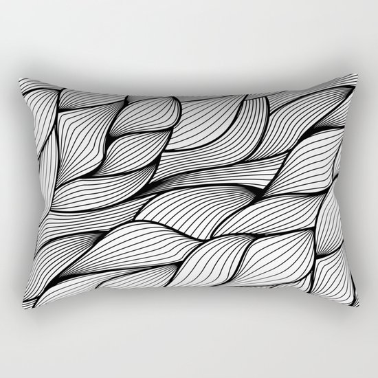 Thread monochrome Rectangular Pillow