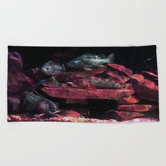 Fish on the Barbie Beach Towel