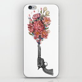 Flower gun iPhone Skin
