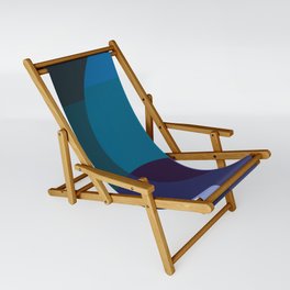 Coastal Nights - Blue Abstract byBrije Sling Chair