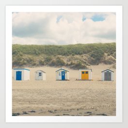 Beach houses - Texel Art Print