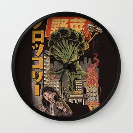 Broccozilla Black Version Wall Clock | Vegetable, Anime, Greens, Funny, X Ray, Kawaii, Japanese, Japan, Scary, Cool 