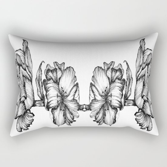 Floral ink II Mirror Rectangular Pillow