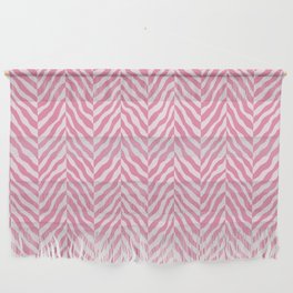 Pink Abstract Zebra chevron pattern. Digital animal print Illustration Background. Wall Hanging