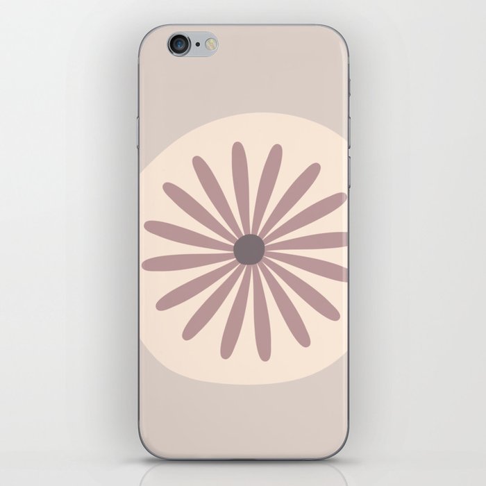 Minimalist Abstract  Flower Circle  Cute Minimali Pink  design  iPhone Skin