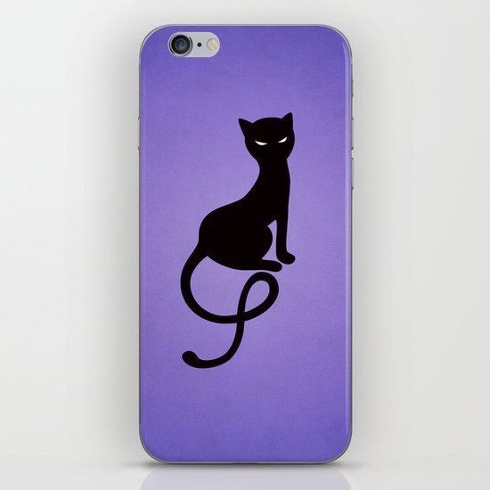 Gracious Evil Black Cat iPhone & iPod Skin