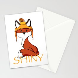 Shiny Fox Stationery Card