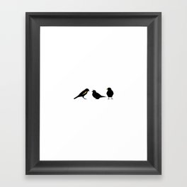 Three little birds Framed Art Print
