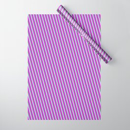 [ Thumbnail: Powder Blue, Fuchsia, and Grey Colored Lined/Striped Pattern Wrapping Paper ]