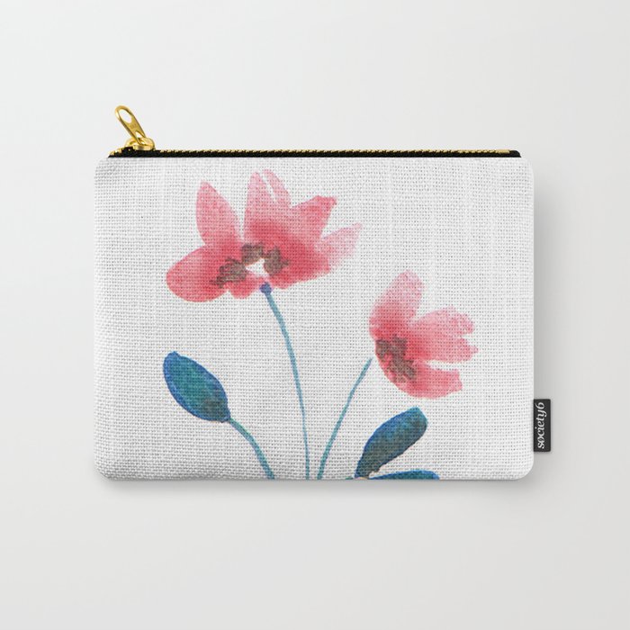 Red poppy summer flower Carry-All Pouch