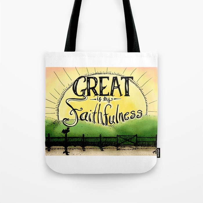 Great is Thy Faithfulness Tote Bag