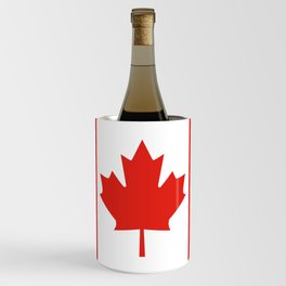 Red and White Canadian Flag Wine Chiller