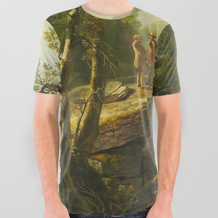 Asher Brown Durand Kindred Spirits (1849)  All Over Graphic Tee