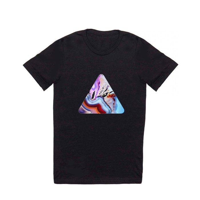 Agate, a vivid Metamorphic rock on Fire T Shirt