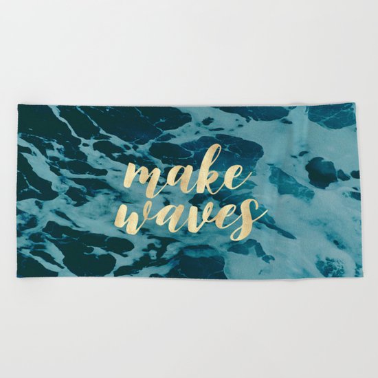 Make Waves in Gold Beach Towel