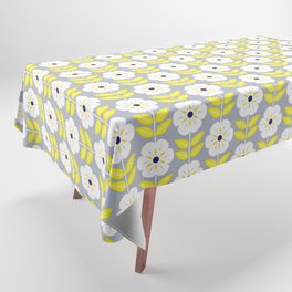 Mod Scandinavian flower pattern Tablecloth