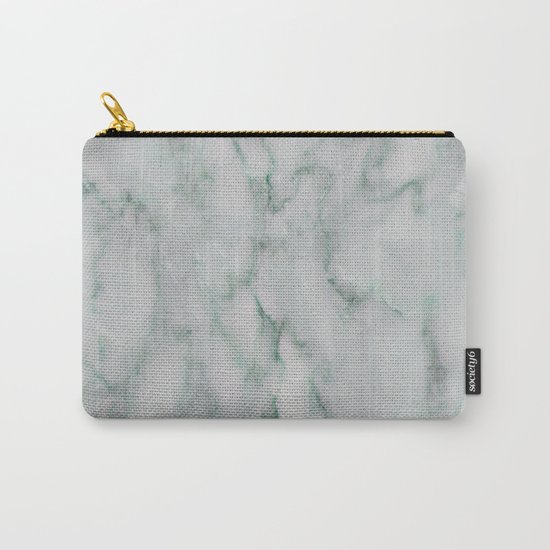 Ariana verde - smoky teal marble Carry-All Pouch