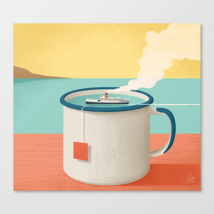 Cup of sea Canvas Print