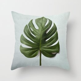 Monstera deliciosa Throw Pillow