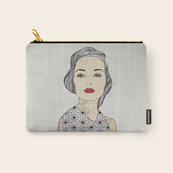 Silver Carry-All Pouch