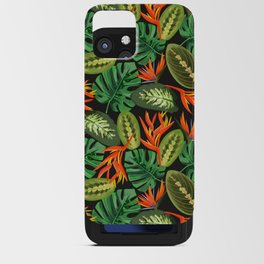 Wild Flora Leaves II iPhone Card Case