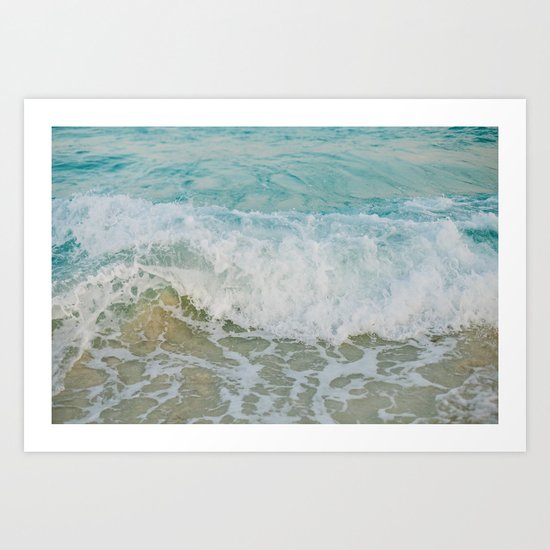 Ocean wave Art Print