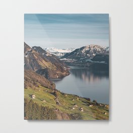 Swiss Alps Metal Print